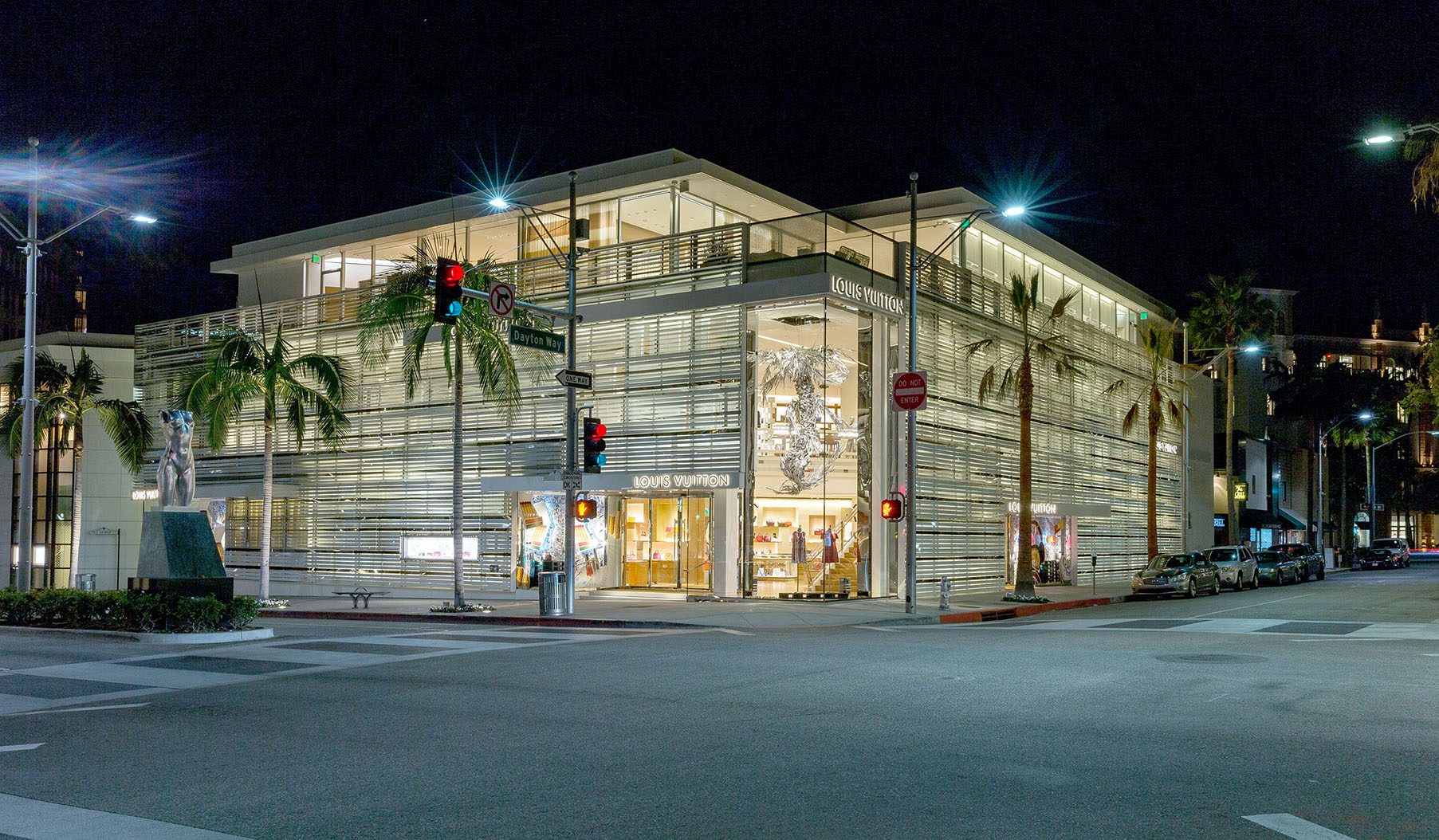 Louis Vuitton Store At Rodeo Drive In Beverly Hills California