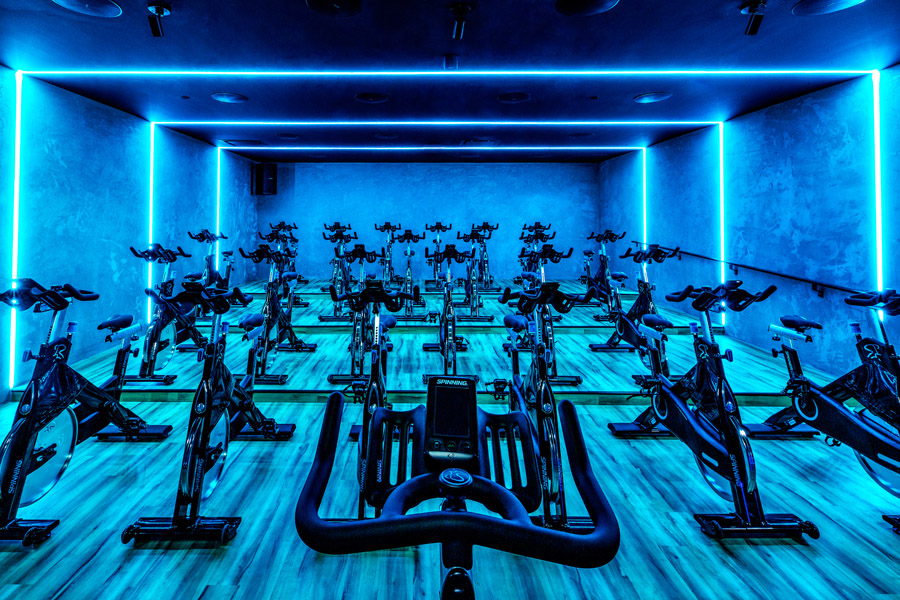 Cactus uses immersive lighting gym installations to boost workout